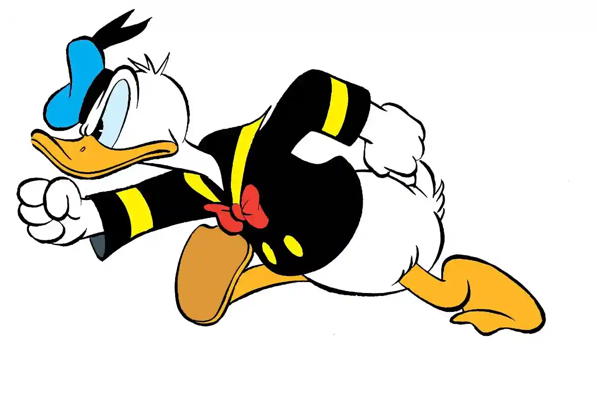 Donald Duck, the iconic Disney character